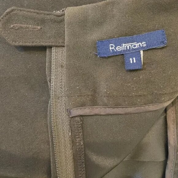 Reitmans Vintage Brown Pleated Skirt Soft Brushed Stretch Stretch Size 10/11 - Picture 9 of 10